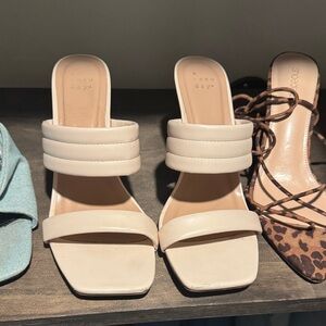 A New Day Women's cream/bone Heeled Sandals